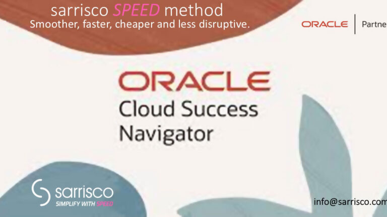 Sarrisco SPEED method with Oracle Success Navigator