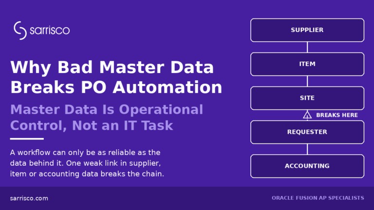 Why Bad Master Data Breaks Purchase Order Automation
